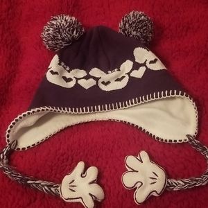 Fleece lined Minnie Mouse hat beanie toboggan